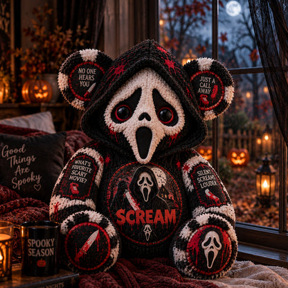 Ghostface Scream Horror Custom Shape Pillow  – Spooky Halloween Pillow
