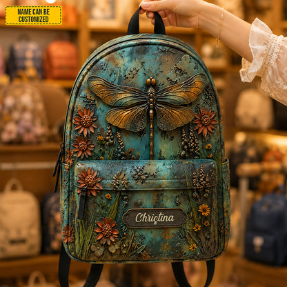 Personalized Dragonfly Backpack - Kids Backpack