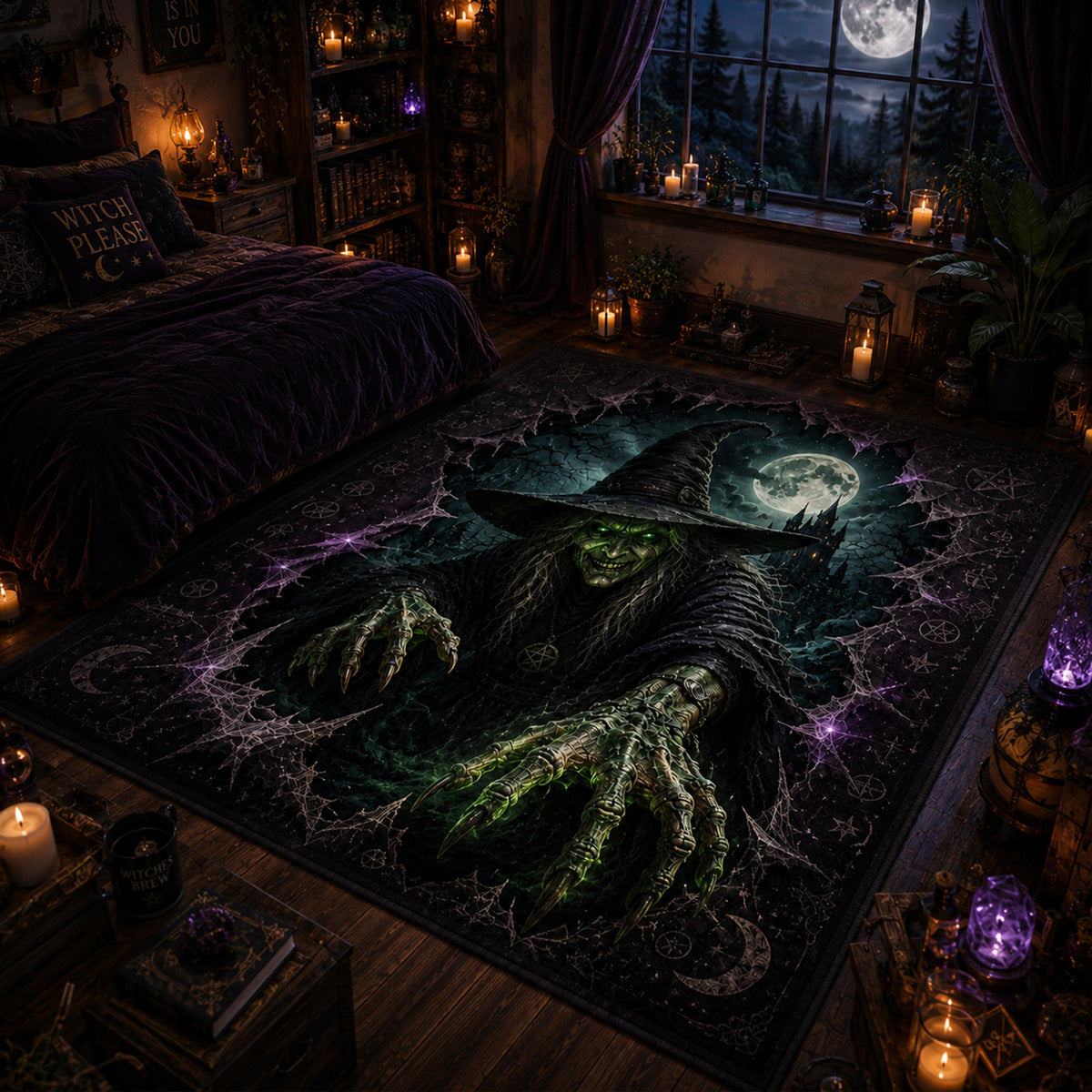 Dark Witch Area Rug