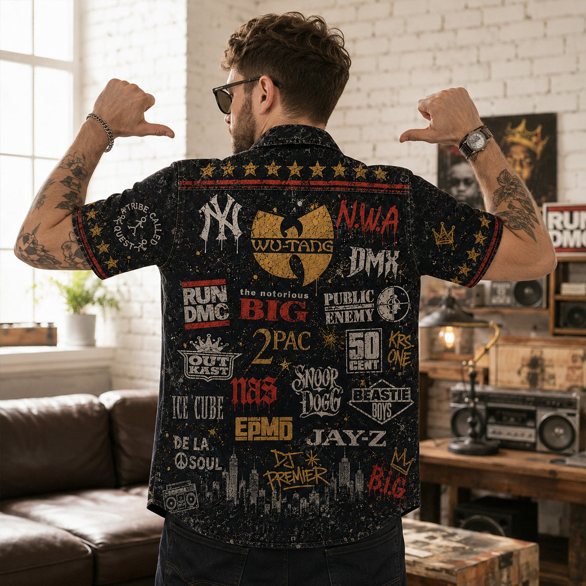 Hip Hop Legends Hawaiian Shirt - Vintage Music Fan Gift 2