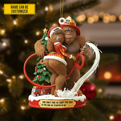 Bigfoot Couple Ornament – Personalized Funny Christmas Gift