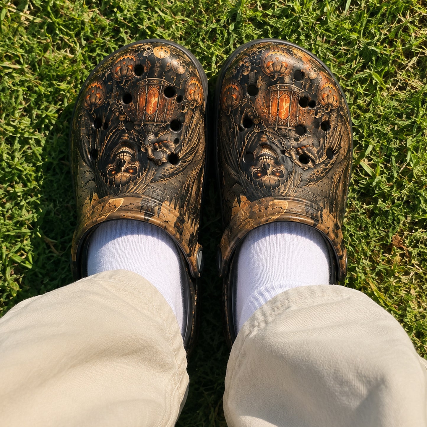 Grim Reaper Halloween Crocs
