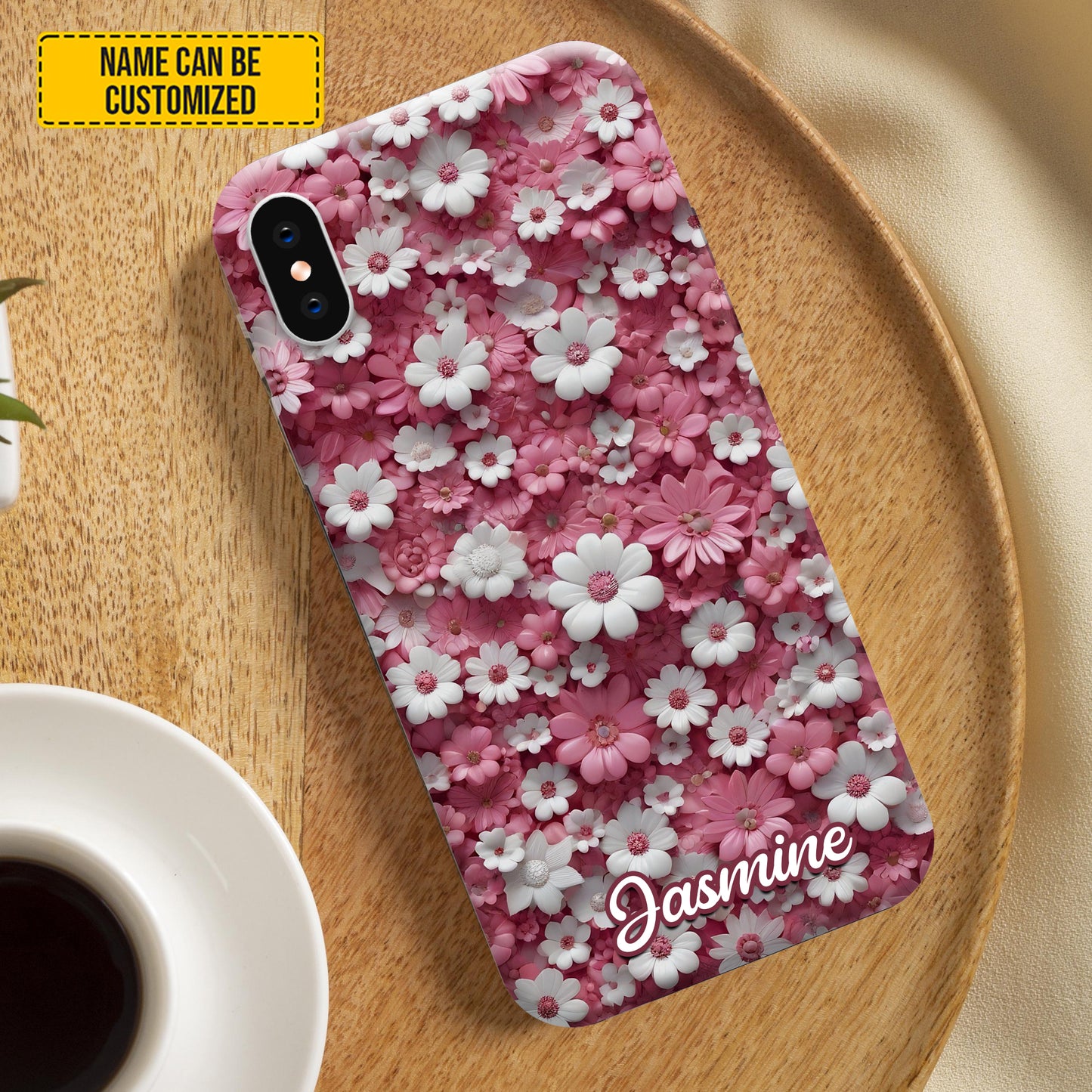 Personalized Daisy & Flowers Phone Case