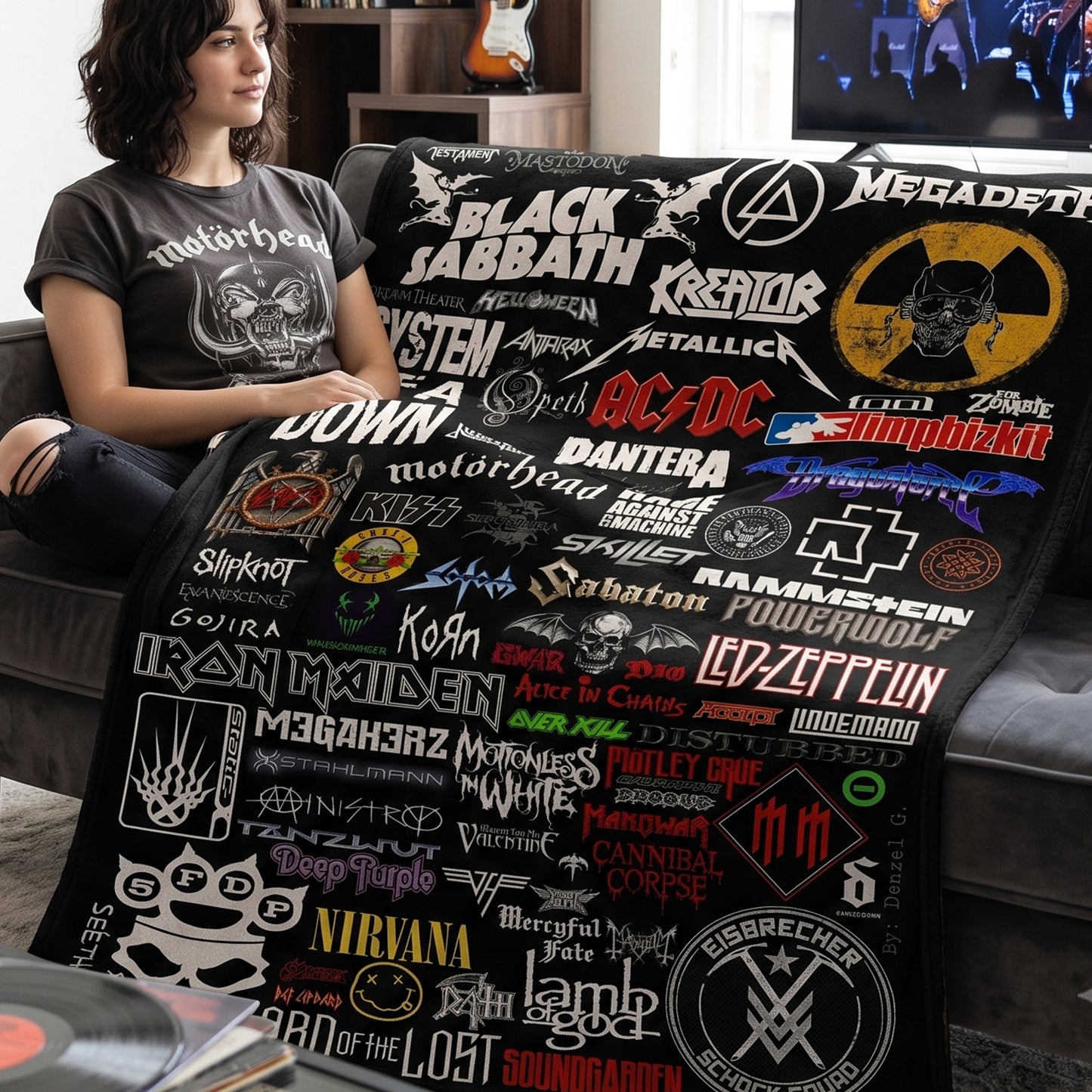 Rock Lovers - Classic Rock Legends Blanket Version 1