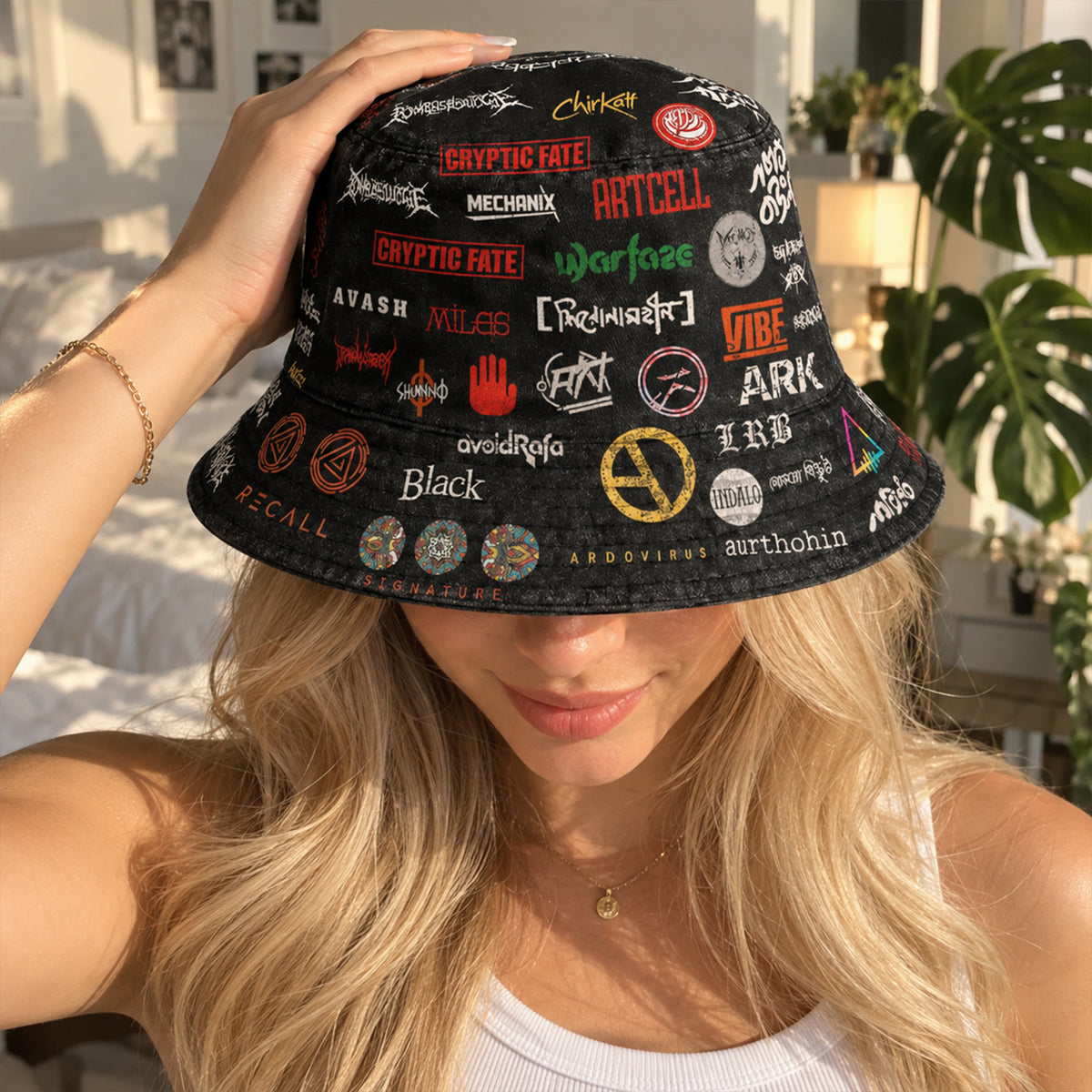 Classic Golden 80’s & 90’s Hip Hop All Over  Bucket Hat Version 6
