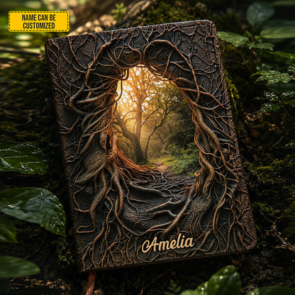Personalized Magical Tree of Life Leather Journal