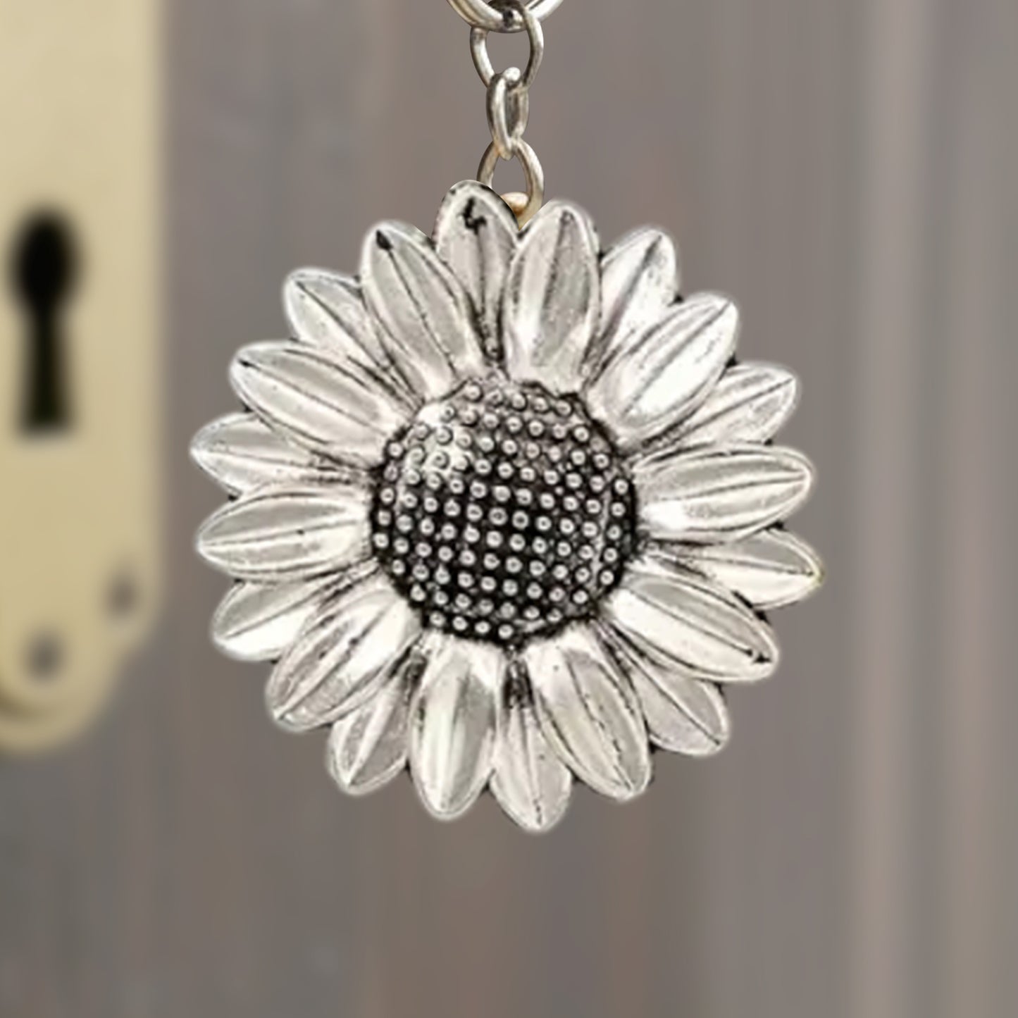 Retro & Fresh Sunflower Keychain