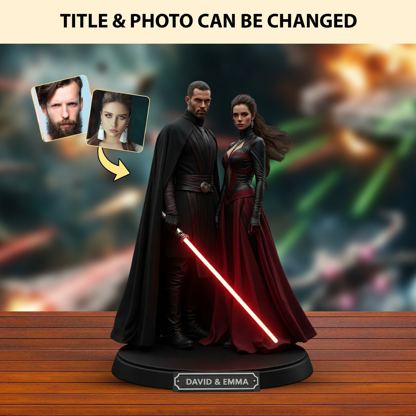 Couple Force – Custom Photo Acrylic Plaque