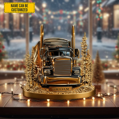 Highway Legend – Personalized Trucker Acrylic Plaque