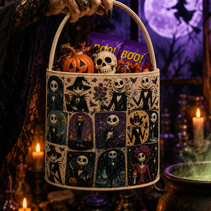 Halloween Skeleton Trick-or-Treat Candy Basket