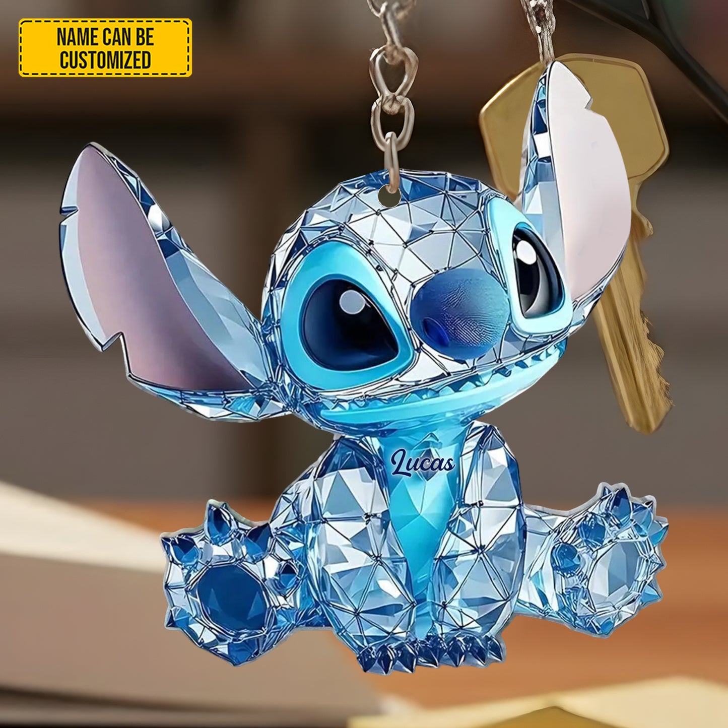 Personalized Cute Ohana Keychain