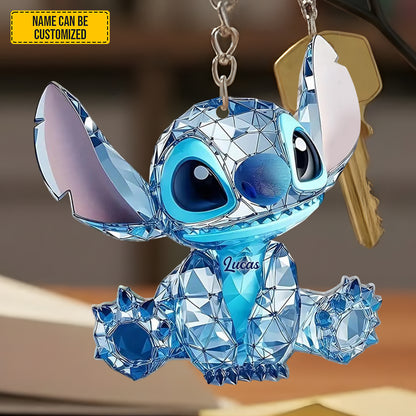 Personalized Cute Ohana Keychain
