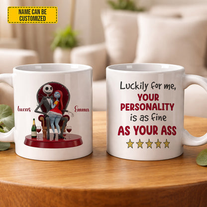 Couple Funny - Personalized White Mug