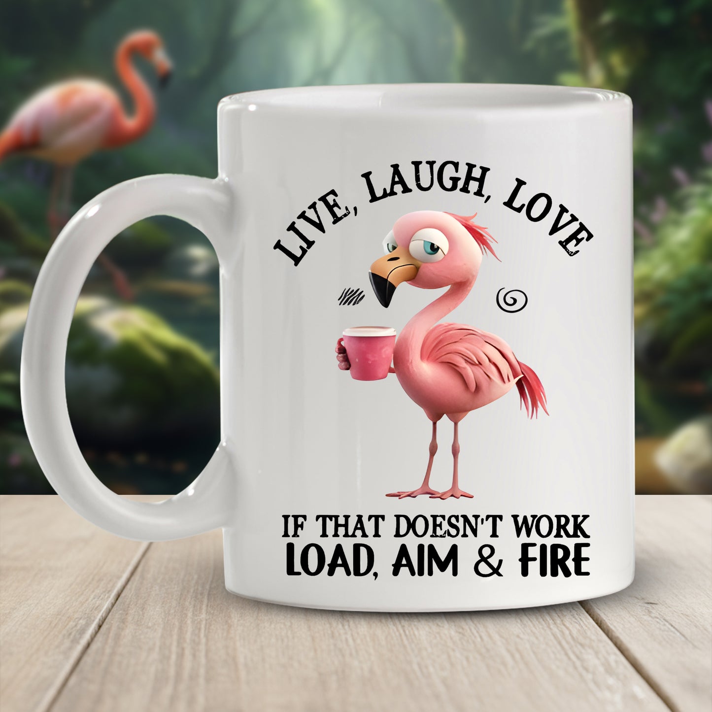 Live, Laugh, Love Animal Funny - Personalized Funny Mug