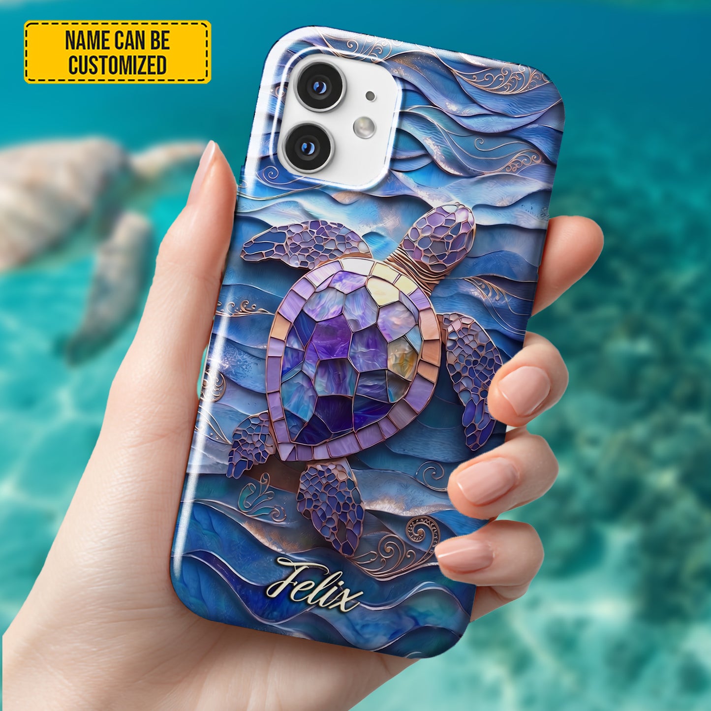 Ocean Turtle - Personalized Turtle Phone Case