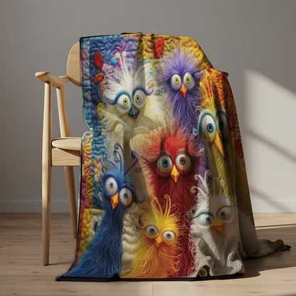Personalized Funny Chicken Colorful Blanket