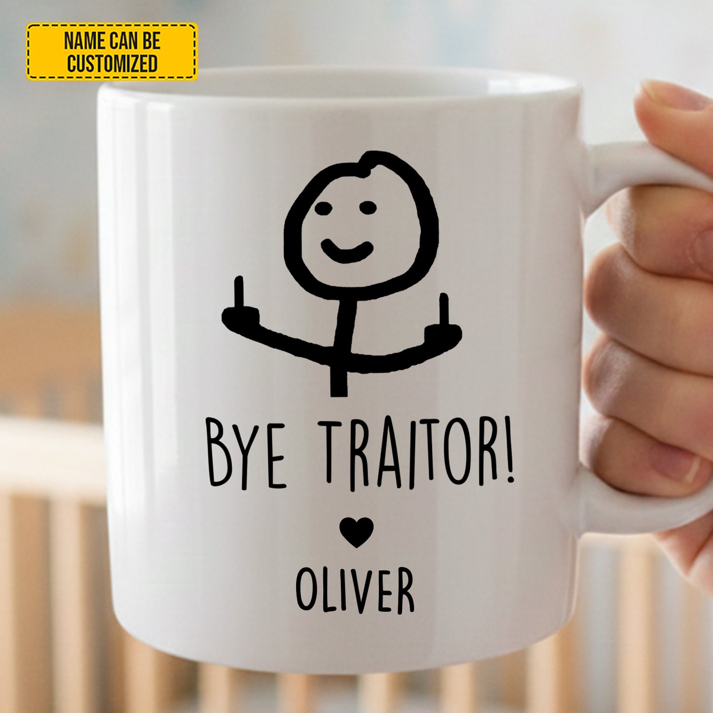 Good Luck - Personalized Coworker White Mug