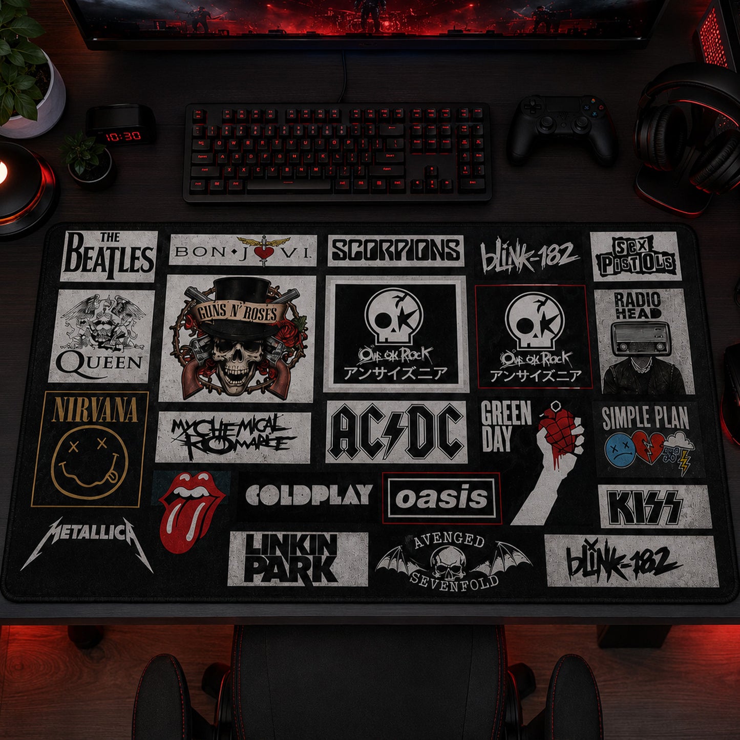 Rock Lovers – Classic Rock Legends Editions Desk Mat Version 4