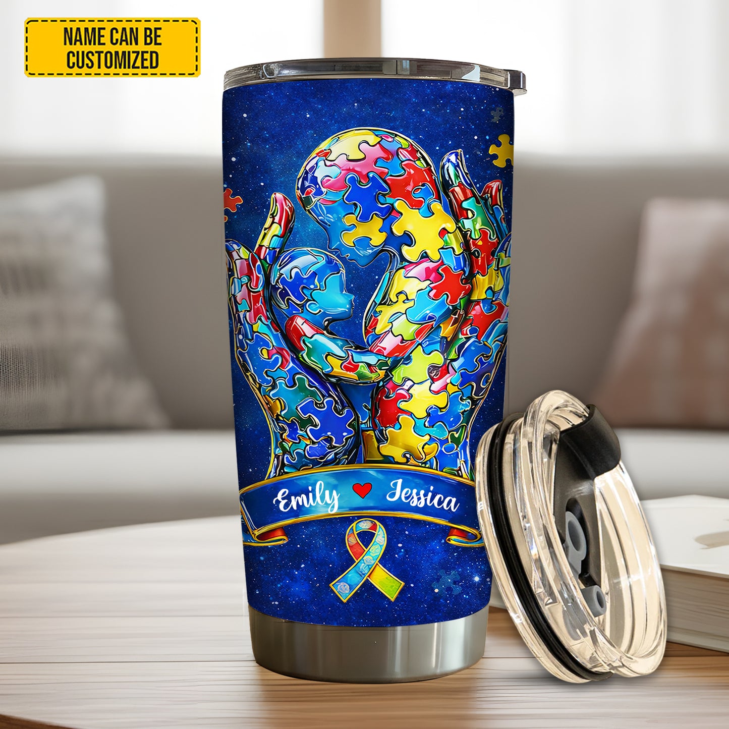 Personalized Autism Awareness Tumbler