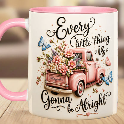 Every Little Thing Is Gonna Be Alright - Truck Accent Mug