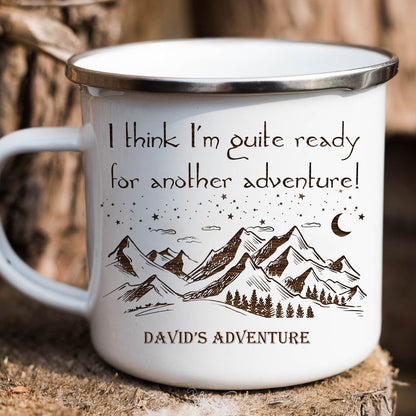 Ready For Another Adventure - Personalized Outdoors Enamel Mug