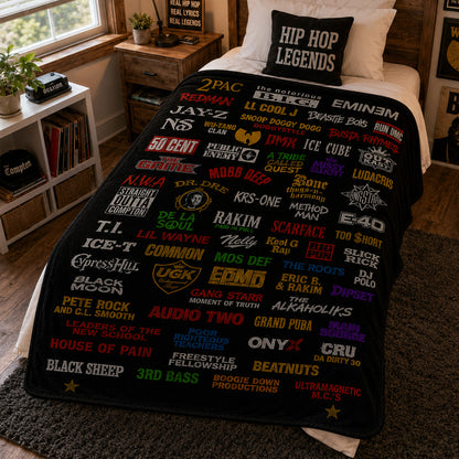 Rap Lovers - Classic Rap Legends Blanket Version 1