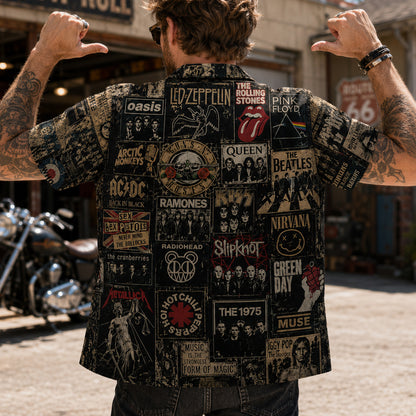 Rock Lovers Hawaiian Shirt - Vintage Music Legend Fan Gift