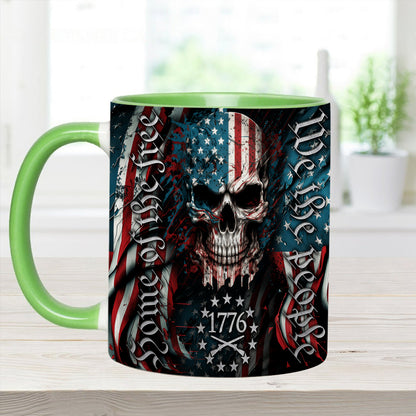We Are People - Patriotic Skull Accent Mug