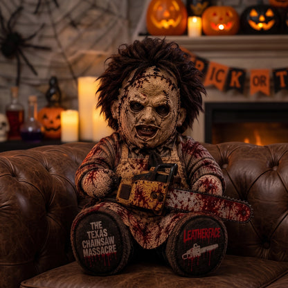 Leatherface Chainsaw Horror Custom Shape Pillow – Creepy Halloween Collector Gift
