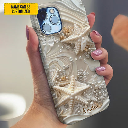 Personalized Coastal Starfish Phone Case