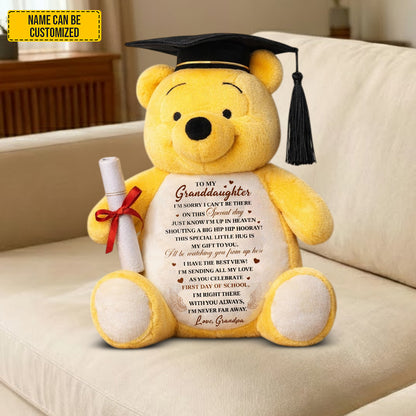 Personalized Graduation Bear Shaped Pillow