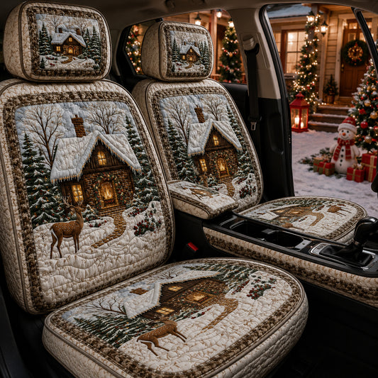 Cozy Christmas Cabin – Winter Wonderland Car Seat Covers