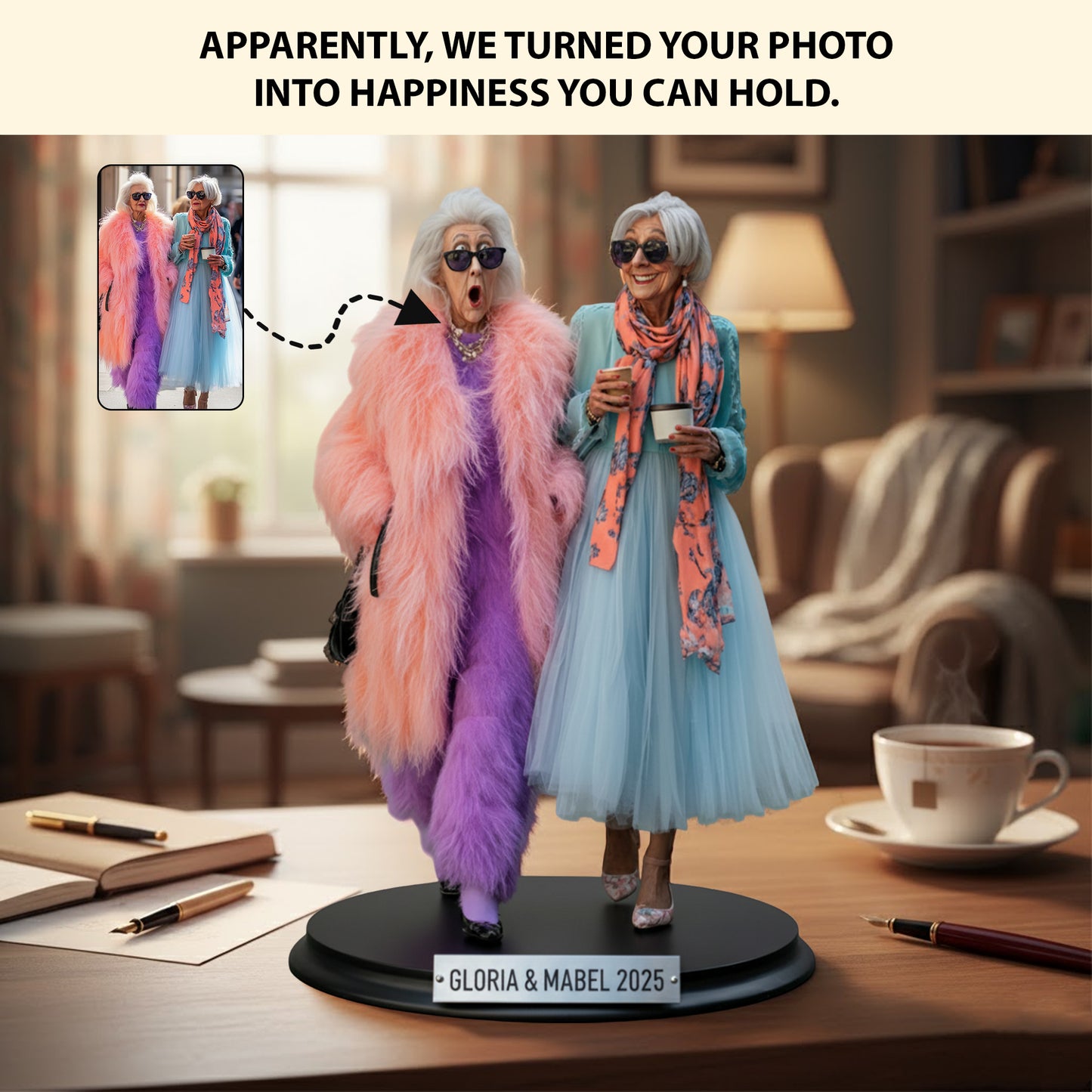 Chaos in Mini Form – Personalized Funny Photo Acrylic Plaque