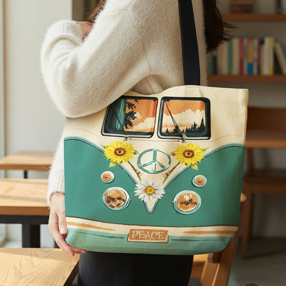 Vintage Hippie Van Tote Bag