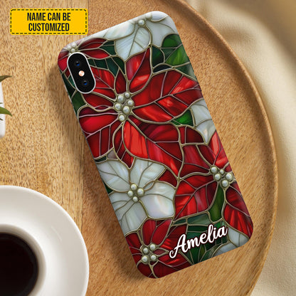 Personalized Christmas Flower Phone Case