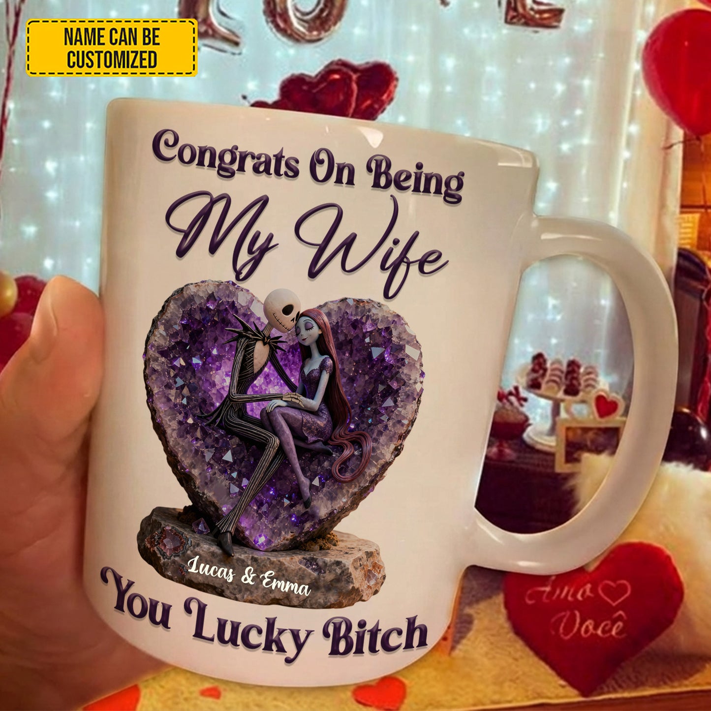 Being My Wife - Personalized Couple White Mug