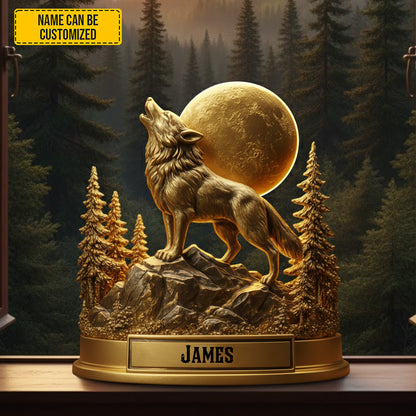 Lone Wolf Legend – Personalized Acrylic Plaque