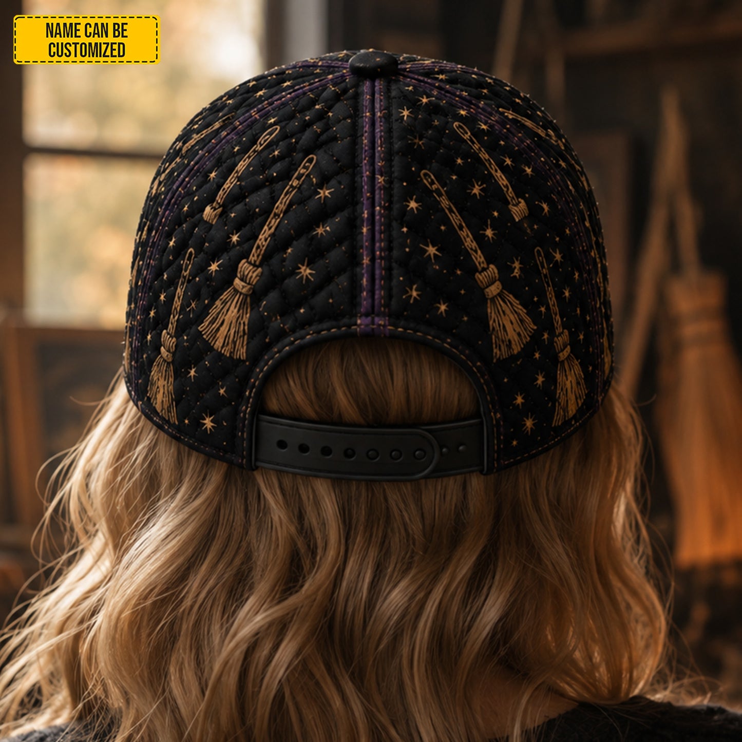 Personalized Midnight Witch Halloween Cap