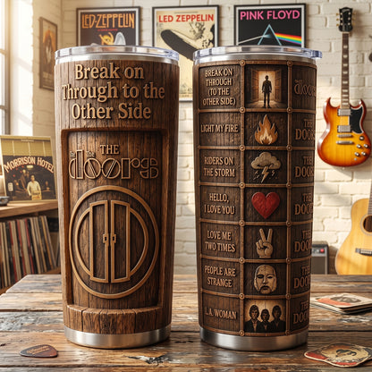 Classic Rock Memories – Vintage The Doors Tumbler Version 18