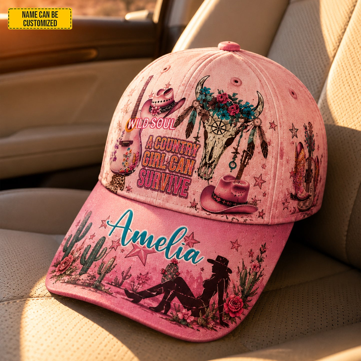 Personalized Wild Soul Country Girl Classic Cap