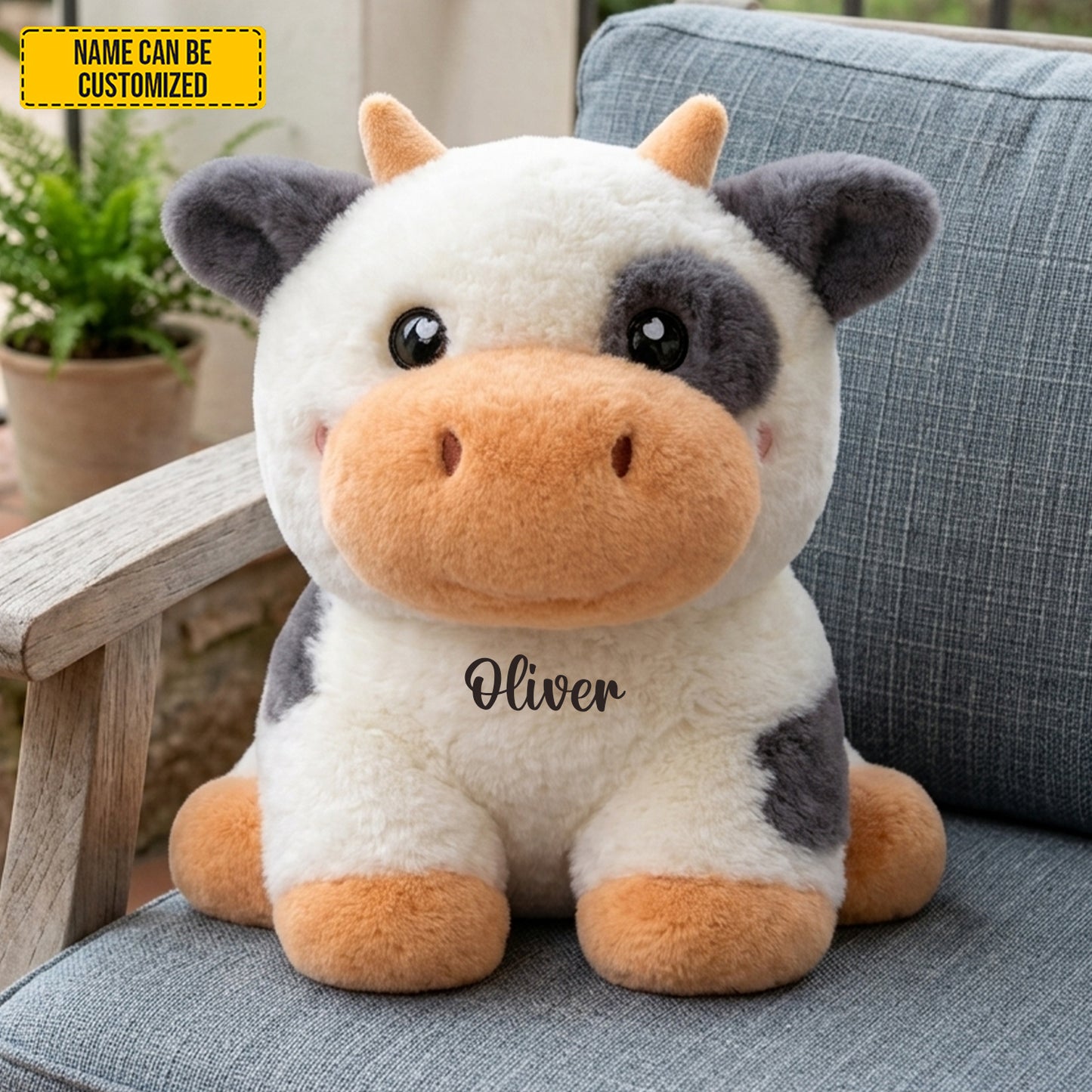 Personalized Cute Cow Custom Shaped Pillow
