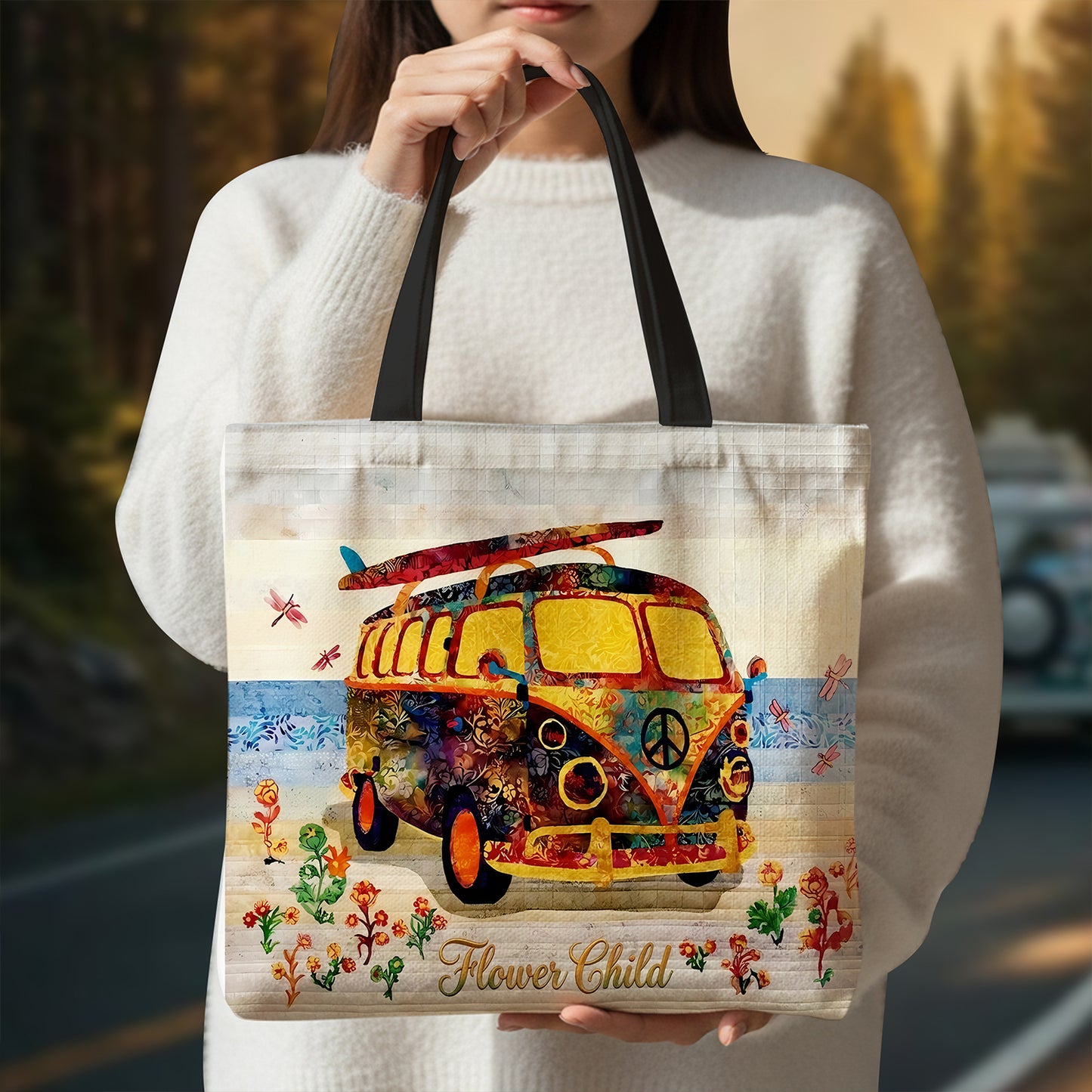 Flower Child - Hippie Tote Bag