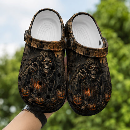 Grim Reaper Halloween Crocs