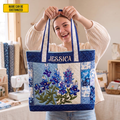 Personalized Beautiful Lavender Tote Bag