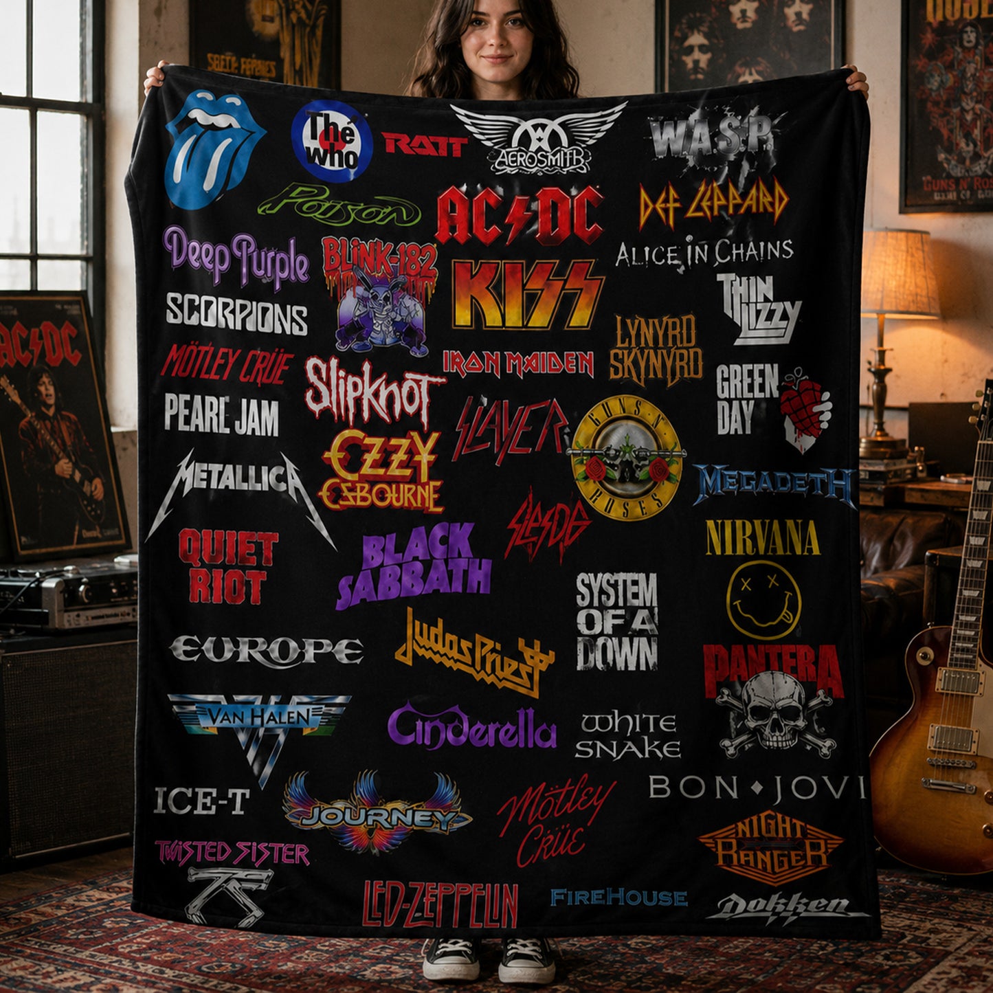 Rock Lovers - Classic Rock Legends Blanket Version 3