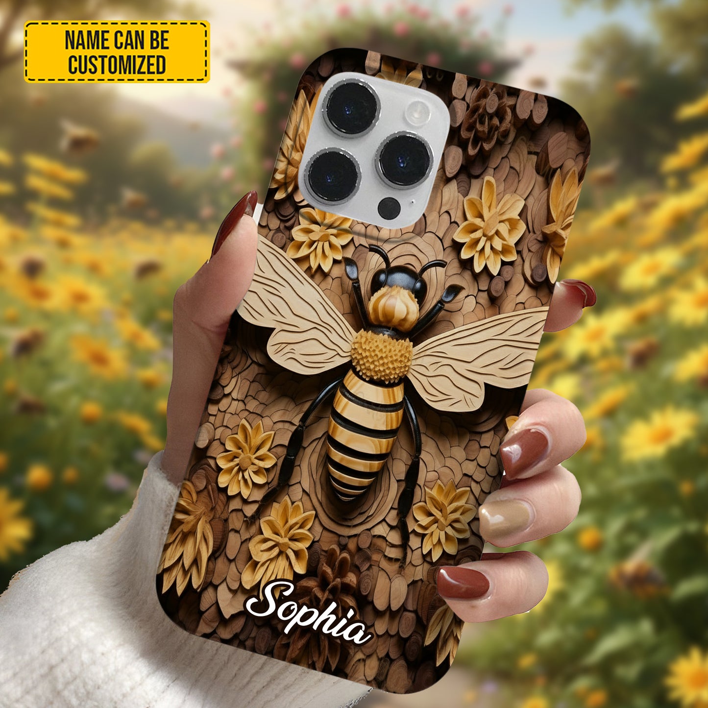Personalized Bee Phone Case