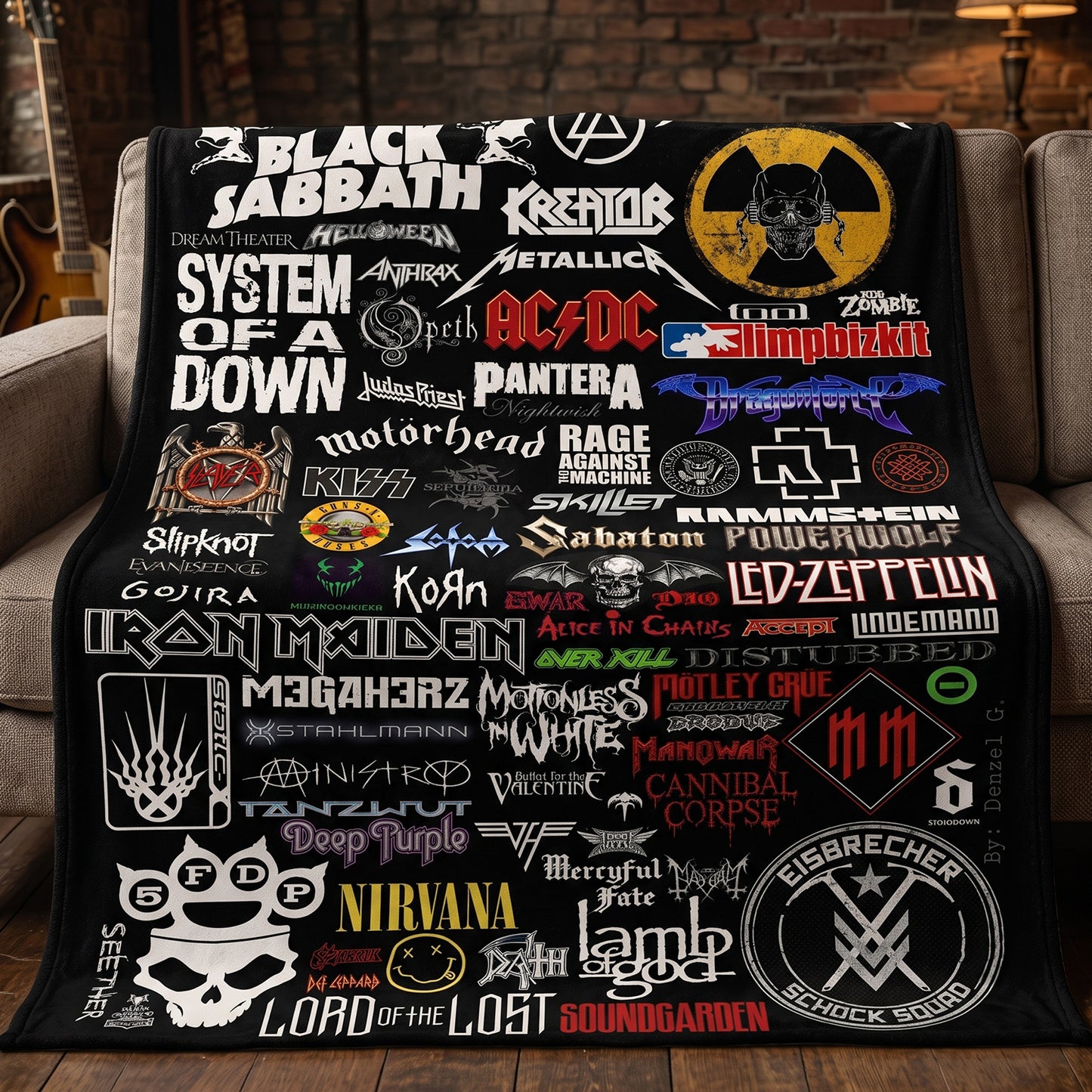 Rock Lovers - Classic Rock Legends Blanket Version 1
