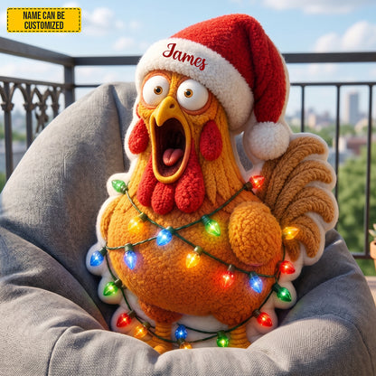 Funny Chicken - Personalized Chicken Shaped Pillow
