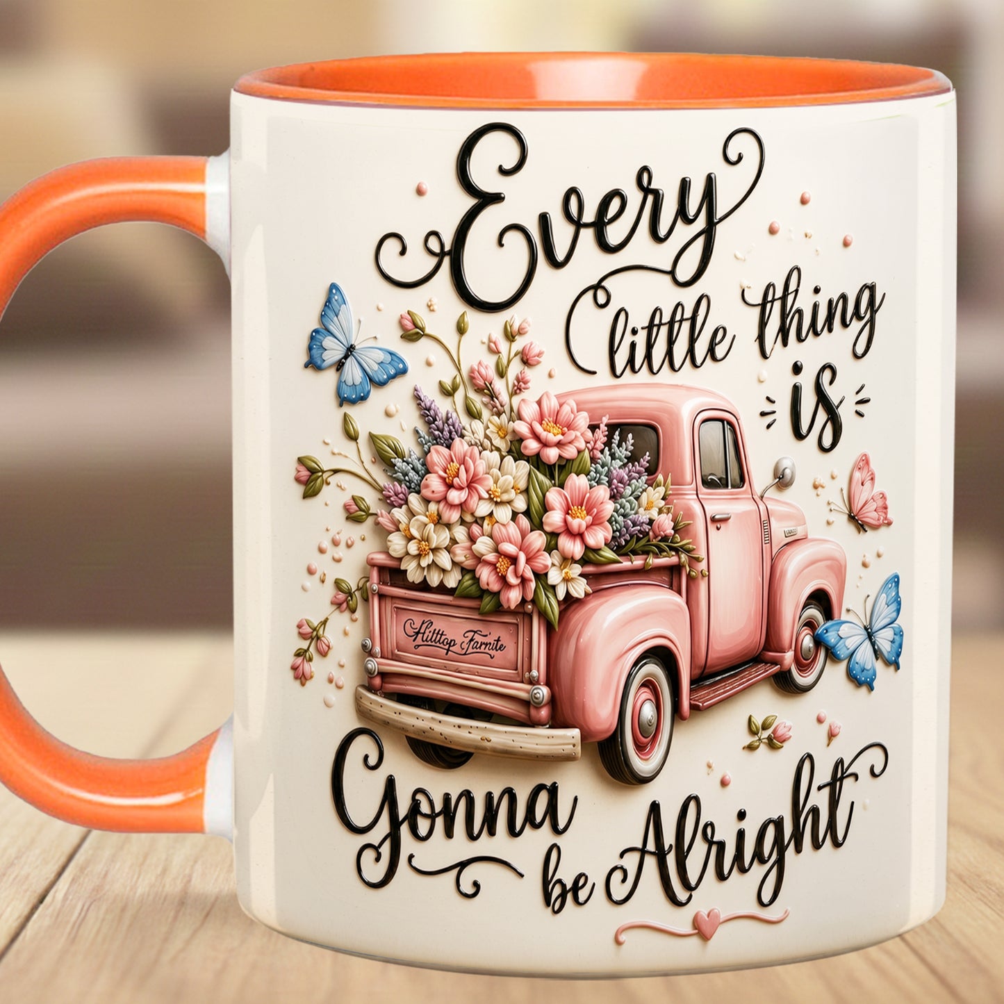 Every Little Thing Is Gonna Be Alright - Truck Accent Mug