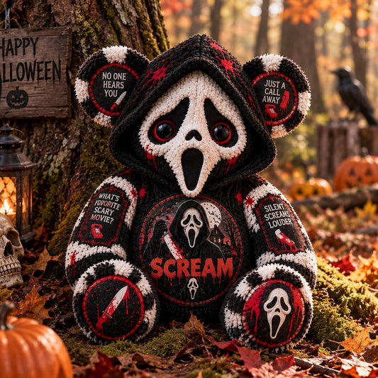 Ghostface Scream Horror Custom Shape Pillow  – Spooky Halloween Pillow